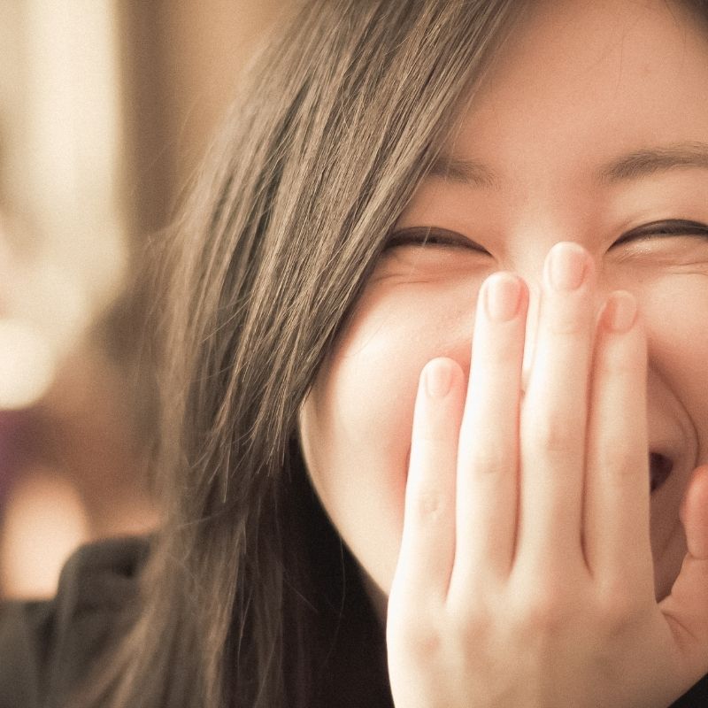 Laughing at yourself