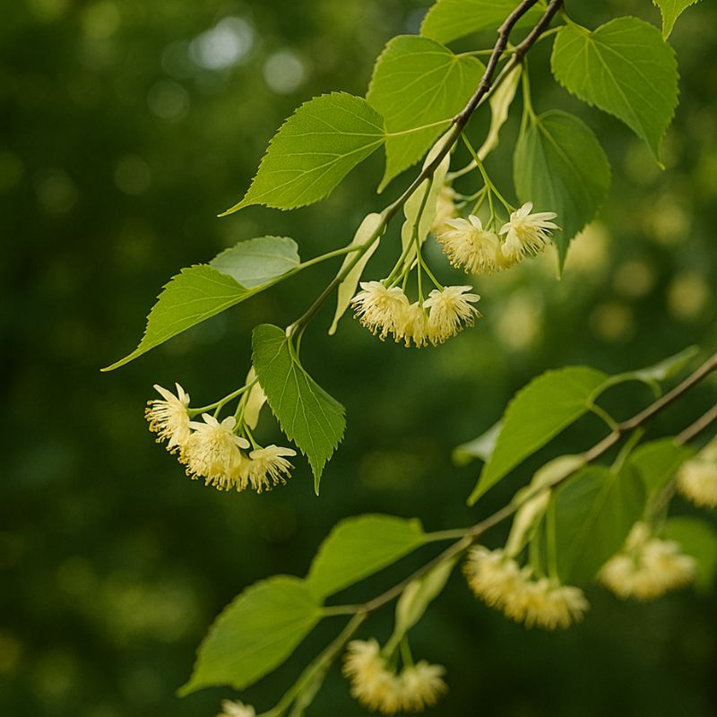 Linden tree blossoms on a summer day, reflecting a shift from low moods to quiet presence and well-being.